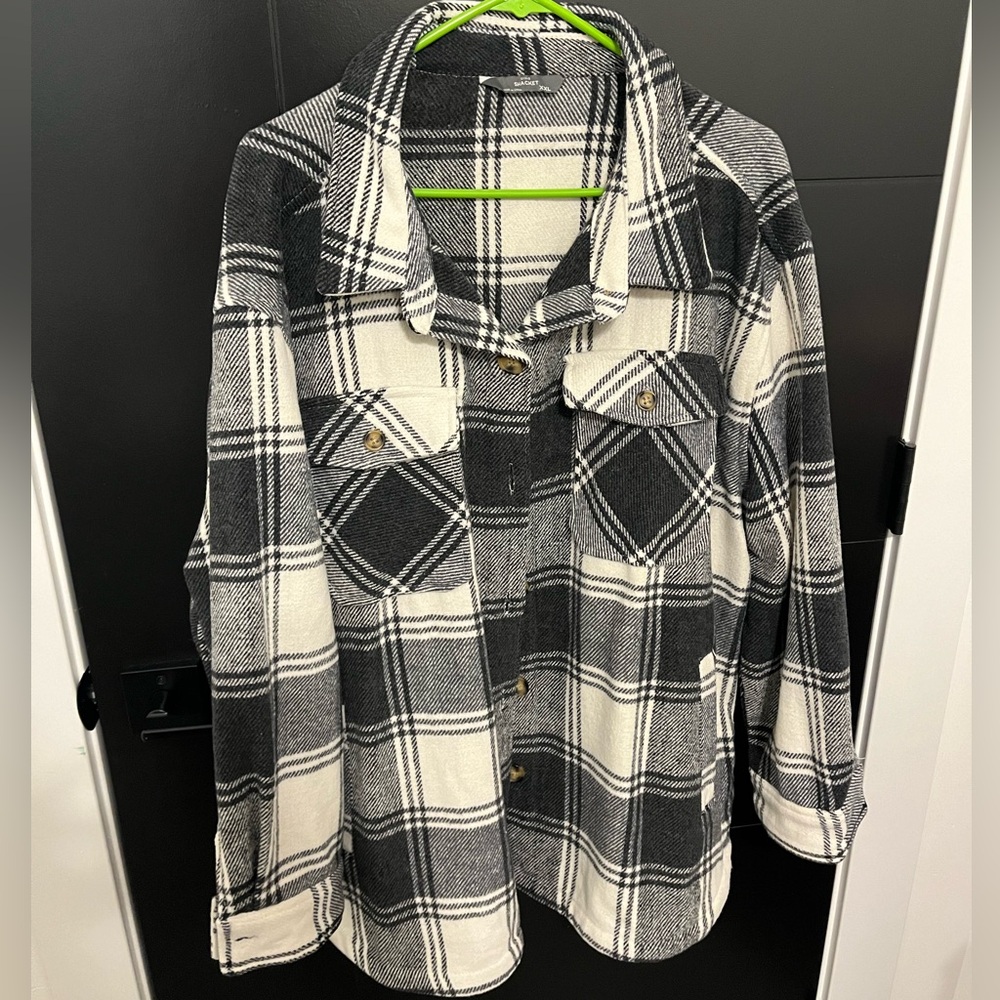 Plaid shacket